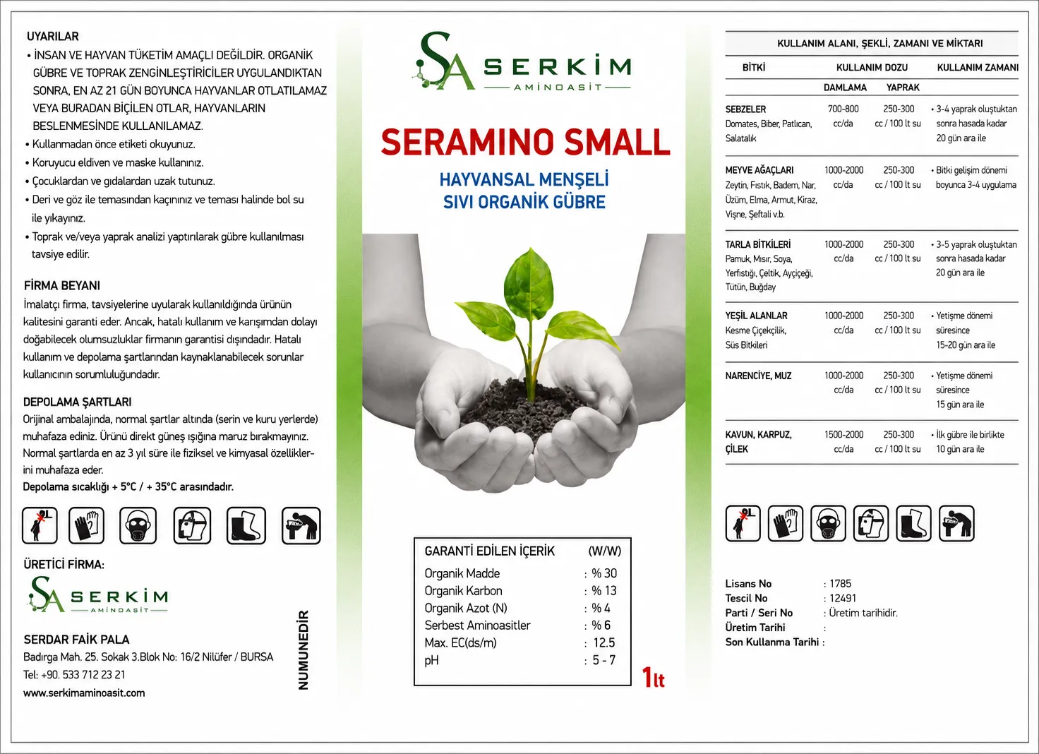 Ser Amino - Small · ürün etiketi 1